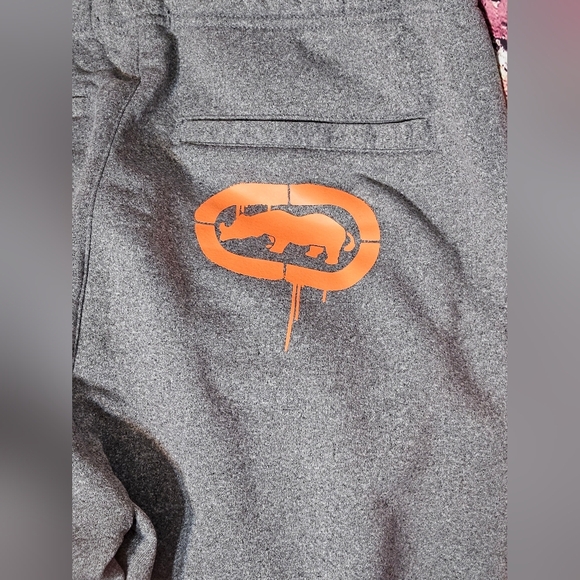 Ecko Unltd Gray Joggers with Orange Accents Mens Large - Picture 12 of 15